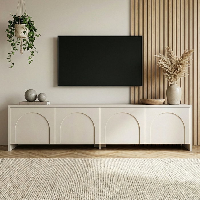 Nordure Aurelia Soporte para Televisión Crema Nordure Aurelia Soporte para Televisión Crema